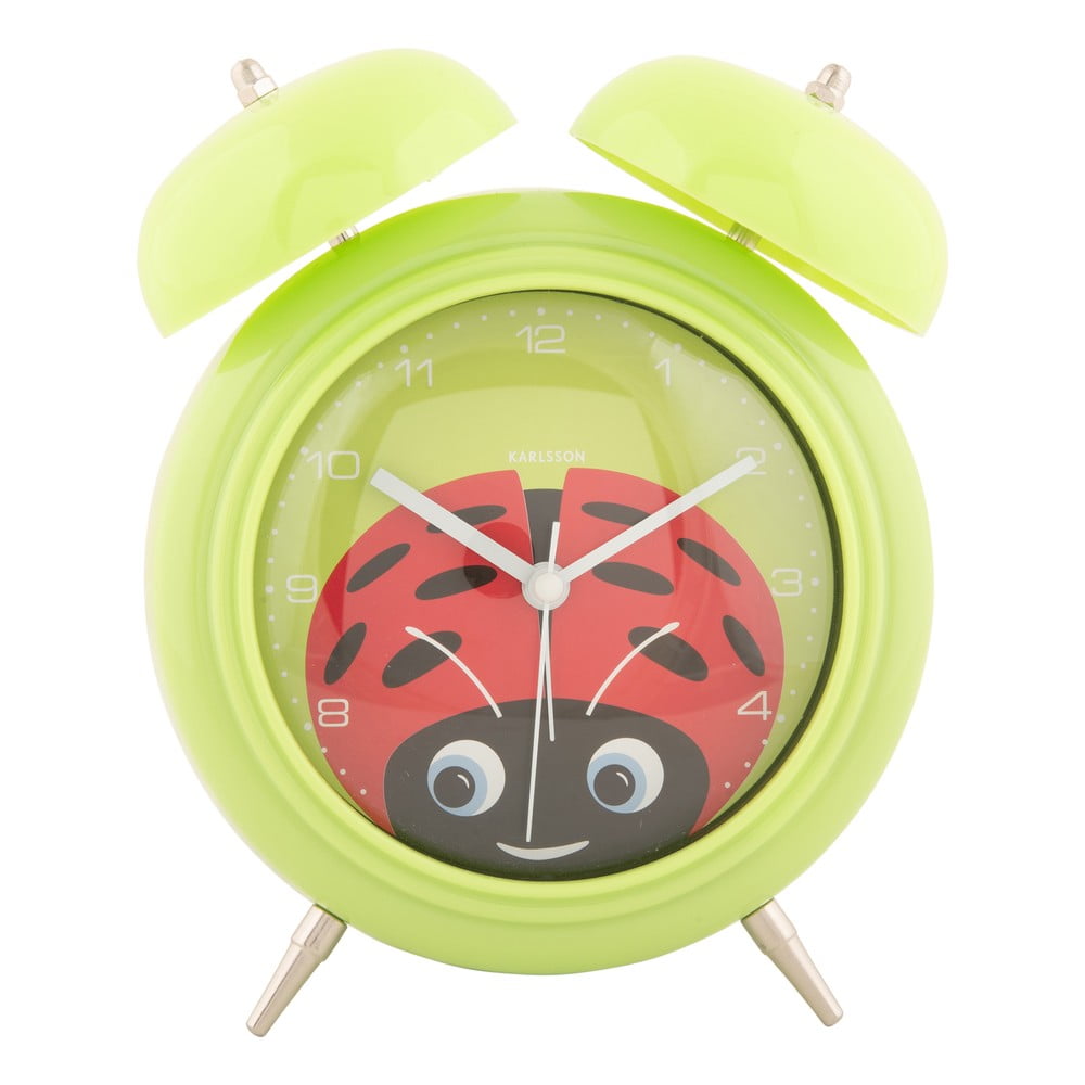 Ceas deșteptător pentru copii ø 15 cm Peekaboo Ladybug – Karlsson