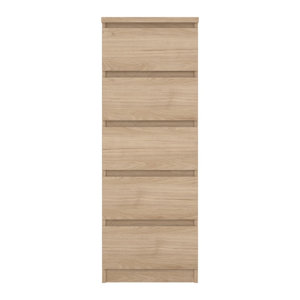 Comodă în culoare naturală cu aspect de lemn de stejar 40x111x50 cm Naia – Tvilum