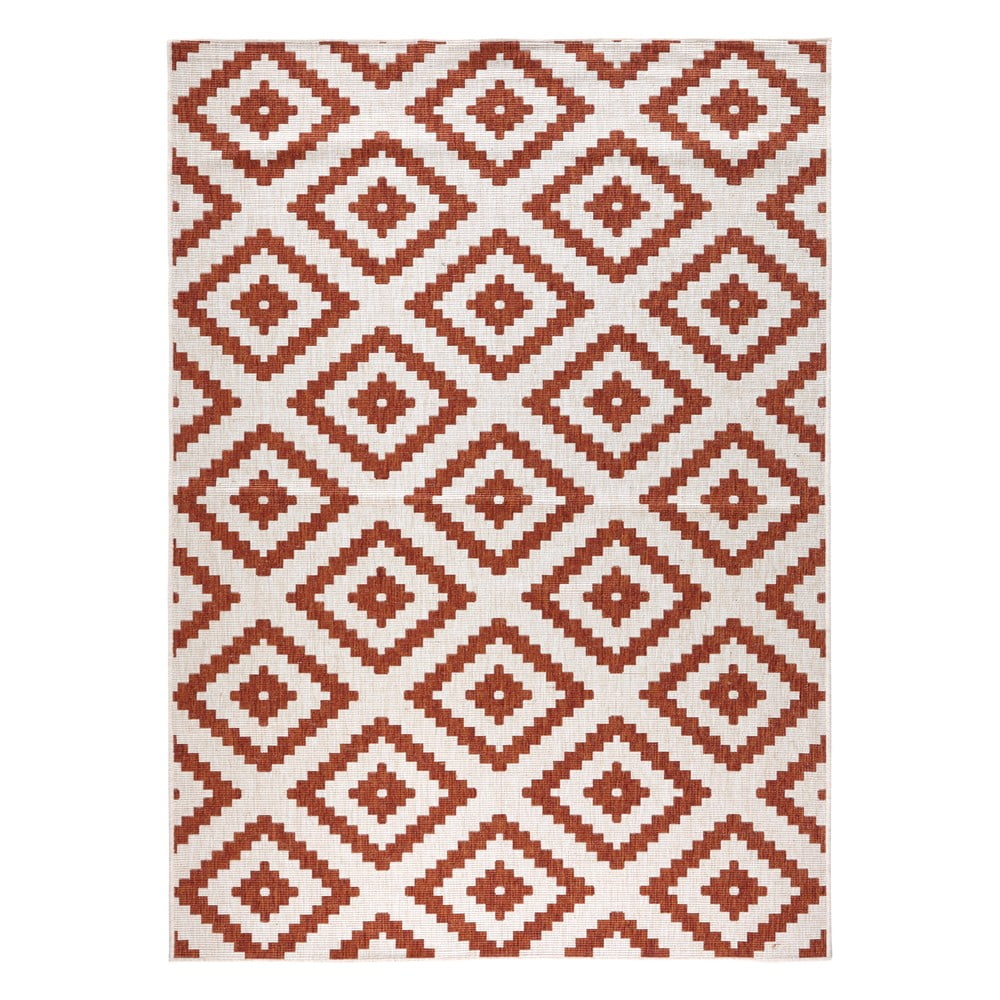 Covor adecvat pentru exterior NORTHRUGS Malta, 80 x 150 cm, maro - crem