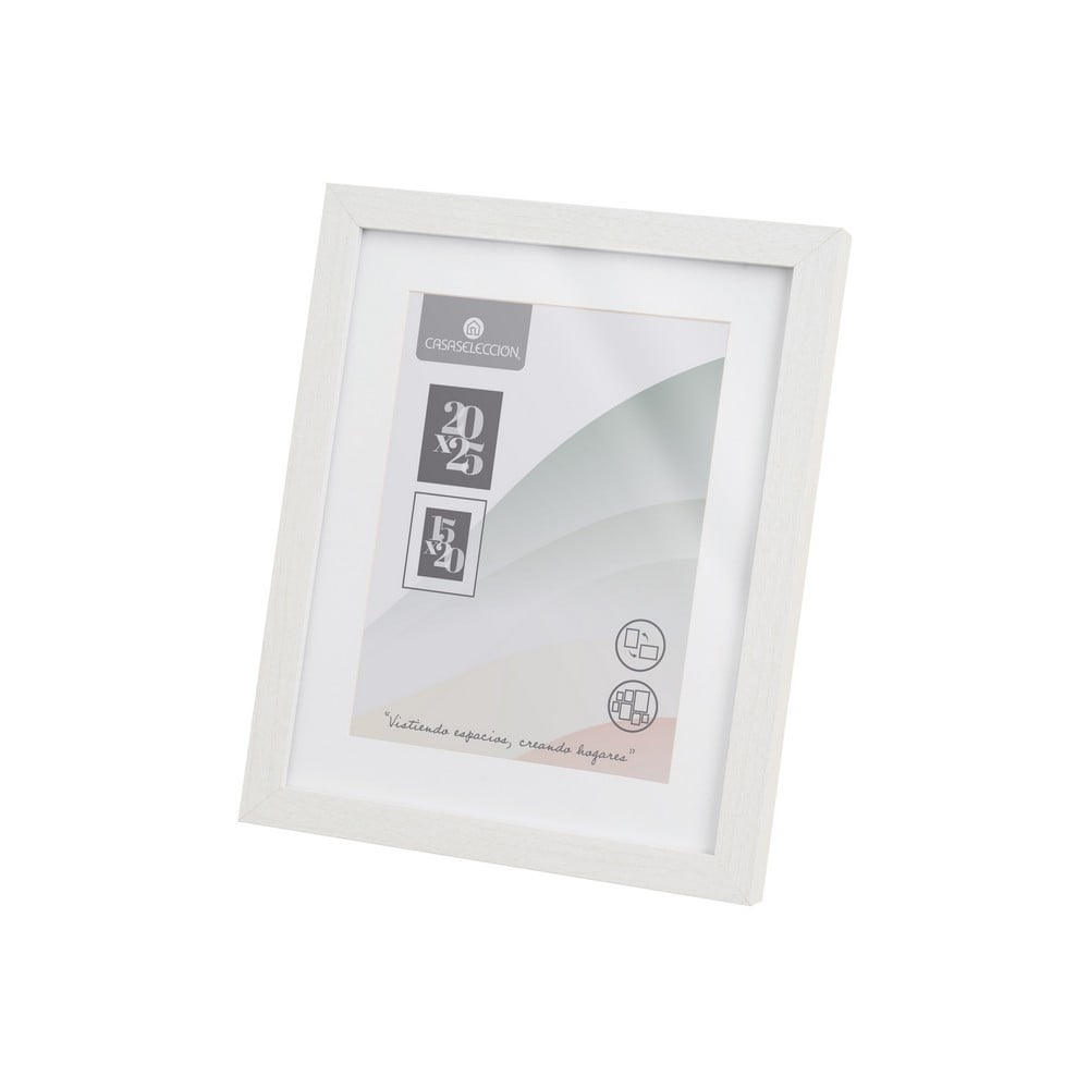 Ramă foto albă cu picior de susținere/de agățat 22,5x28 cm Sencillo – Casa Selección
