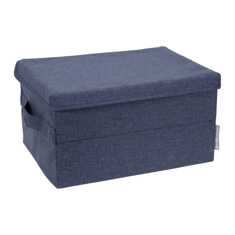 Cutie de depozitare albastră din material textil cu capac 35x19x26 cm Soft Storage – Bigso Box of Sweden