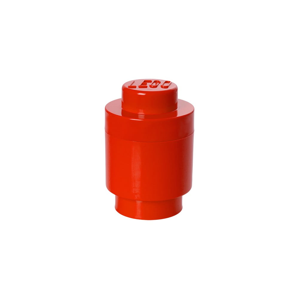 Cutie depozitare rotundă LEGO®, roșu, ⌀ 12,5 cm bonami.ro