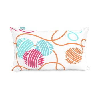 Față de pernă din bumbac cu 2 fețe moshi moshi cat&mouse, 50 x 30 cm