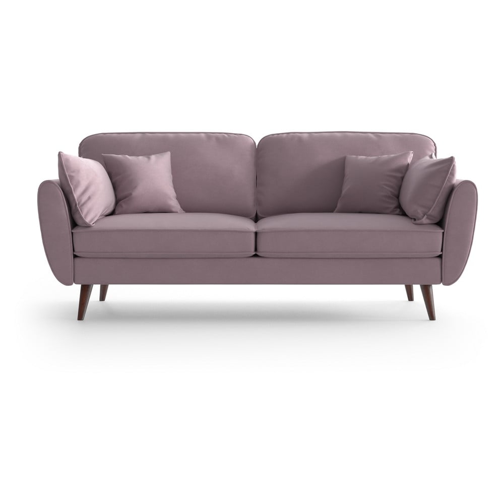 Canapea din catifea My Pop Design Auteuil, roz bonami.ro imagine 2022
