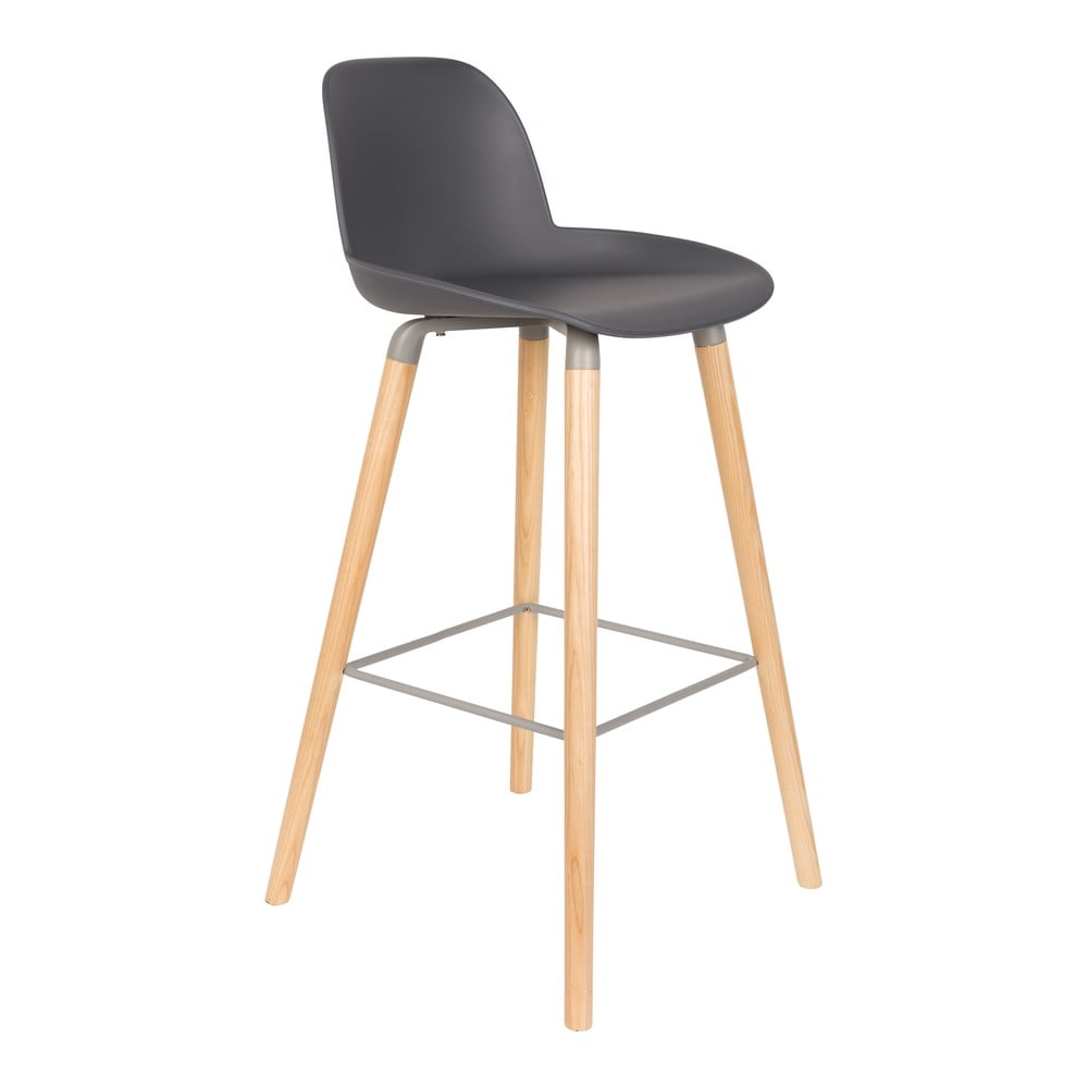 Set 2 scaune bar Zuiver Albert Kuip, înălțime scaun 75 cm, gri închis bonami.ro imagine 2022