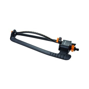 Aspersor oscilant din aluminiu cu structură metalică fiskars, negru
