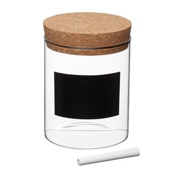 Recipient cu etichetă pentru alimente kitchen craft natural elements, înălțime 13 cm