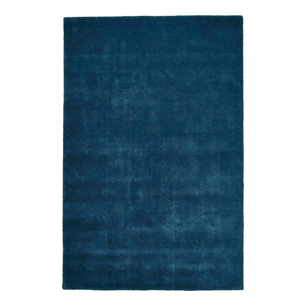 Covor din lana Think Rugs Kasbah, 120 x 170 cm, albastru