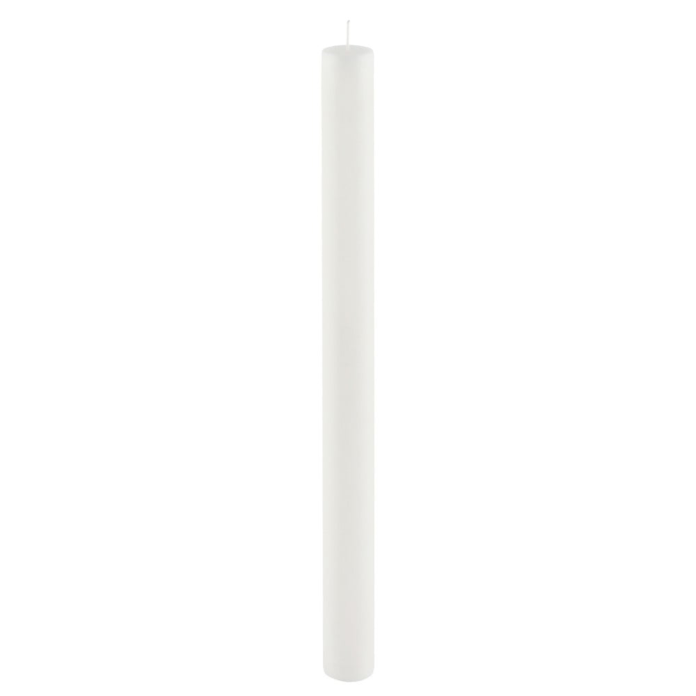 Lumânare lungă Ego Dekor Cylinder Pure, timp de ardere 53 h, alb alb pret redus