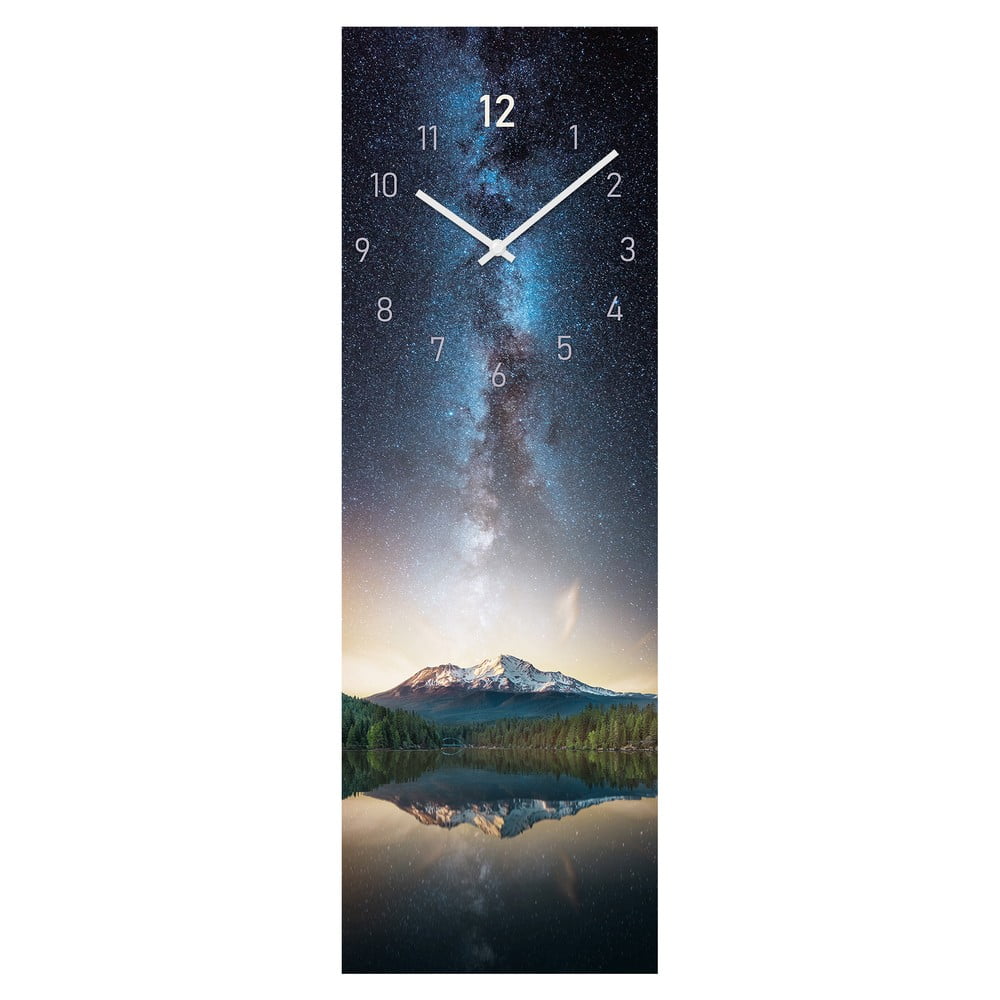Ceas de perete din sticlă milky way - styler