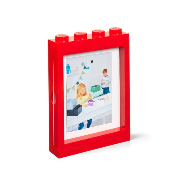 Ramă foto LEGO®, 19,3 x 4,7 cm, roșu