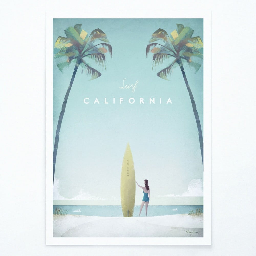 Poster Travelposter California, A2 bonami.ro imagine 2022