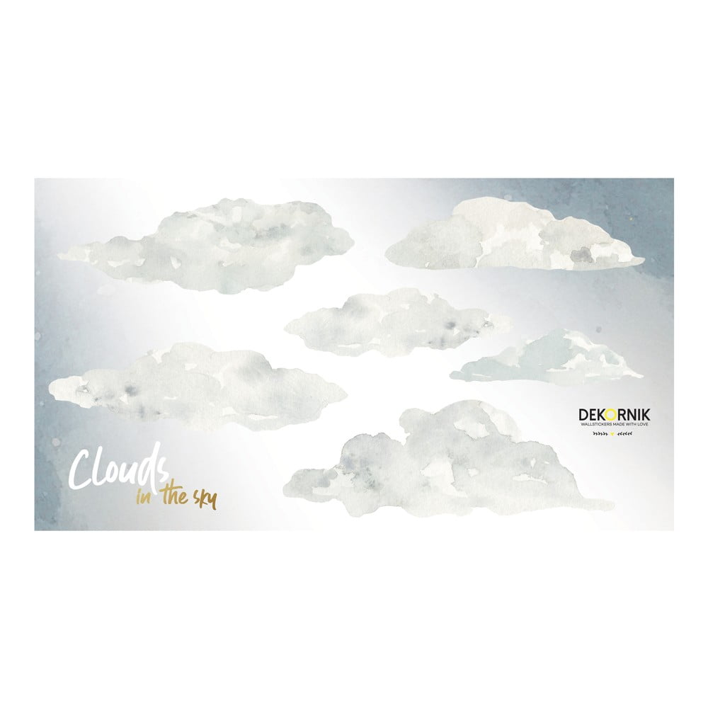 Set autocolante de perete motiv cu nori Dekornik Clouds bonami.ro