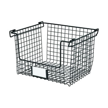 Coș metalic idesign classico, 31 x 25,5 cm, negru