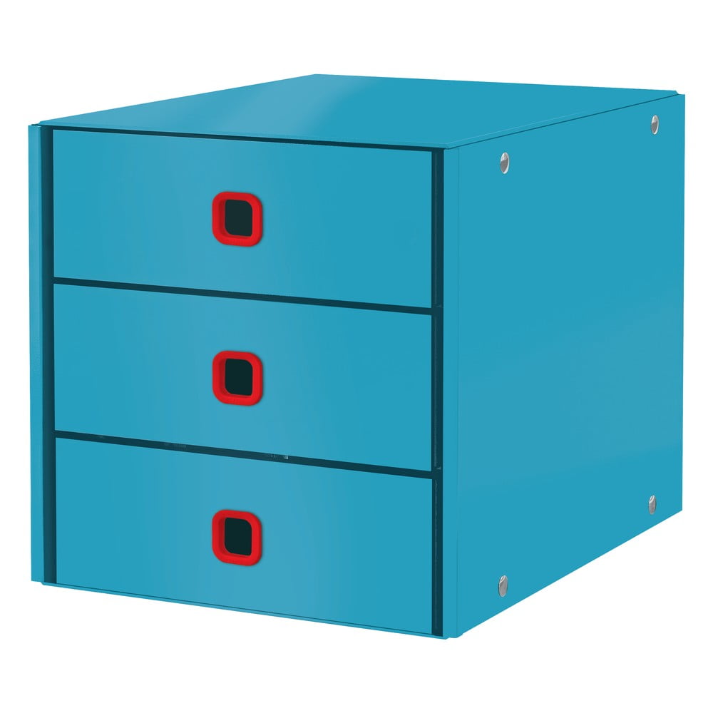 Cutie de depozitare cu 3 sertare Leitz Cosy Click & Store, albastru bonami.ro imagine 2022