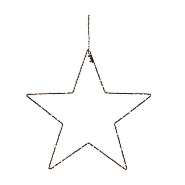 Decorațiune luminoasă suspendată de Crăciun Markslöjd Alpha Star, înălțime 45 cm, negru