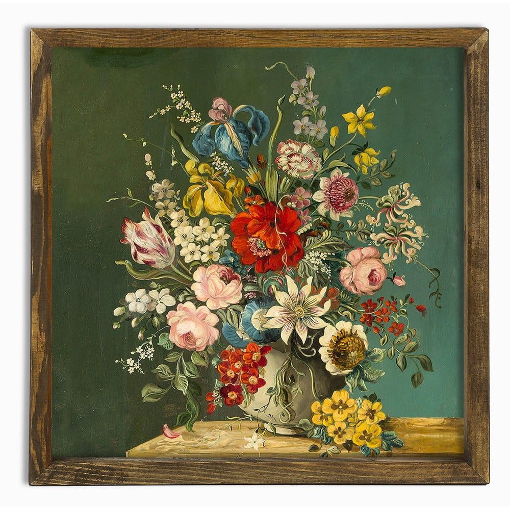 Tablou Vintage Flowers, 50 x 50 cm bonami.ro imagine 2022