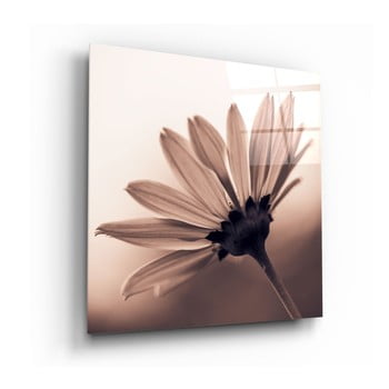 Tablou din sticlă insigne flower, 40 x 40 cm