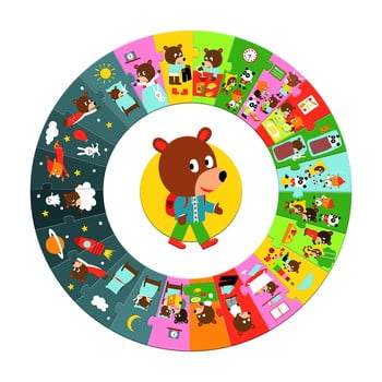 Puzzle pentru copii djeco giga den, ⌀ 58 cm