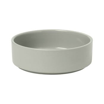 Bol din ceramică pentru musli / supă blomus pilar, gri deschis