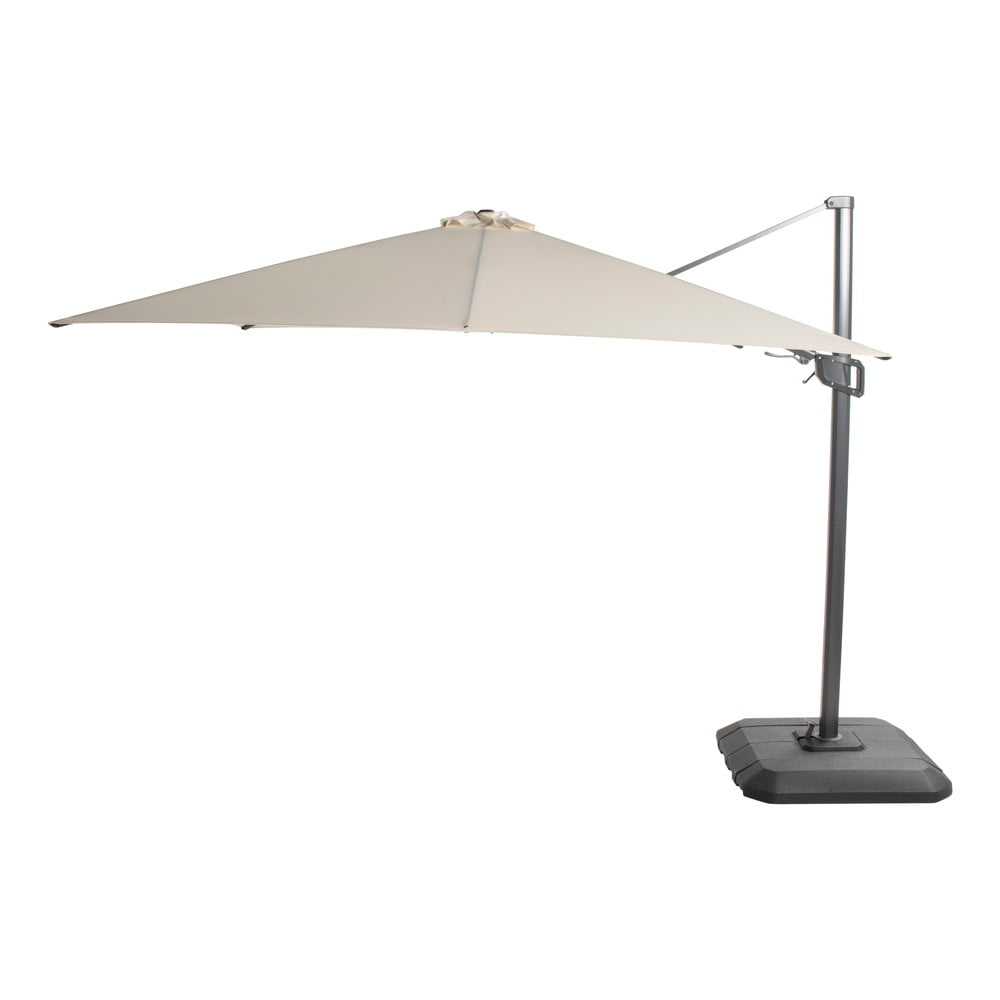 Umbrelă pătrată de soare suspendată Hartman Deluxe, 300 x 300 cm, bej bonami.ro imagine 2022