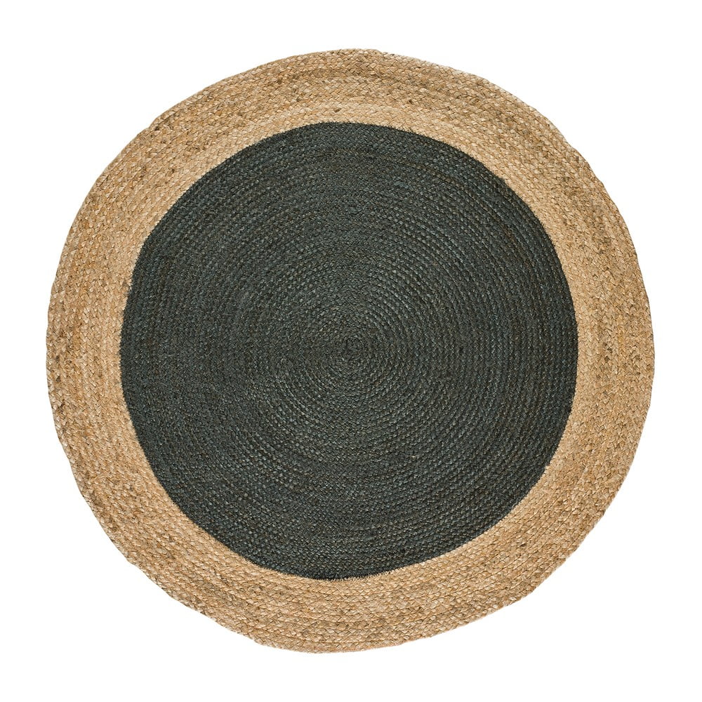 Covor gri/în culoare naturală rotund ø 120 cm Mahon – Universal
