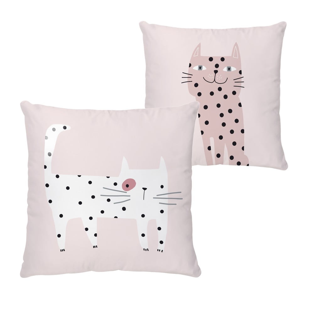 Pernă pentru copii din bumbac satinat 45x45 cm Meow Meow – Butter Kings
