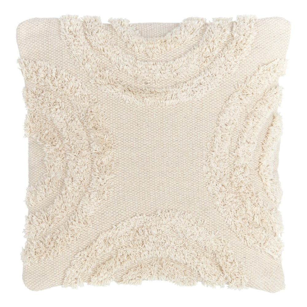Față de pernă decorativă din bumbac westwing collection yara, 45 x 45 cm, bej