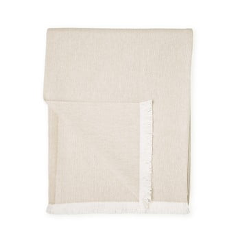 Pled din amestec de bumbac euromant summer linen, 140 x 180 cm, bej
