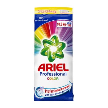 Detergent rufe tip pudră în pachet de familie ariel professional color, 10,5 kg (140 spălări)