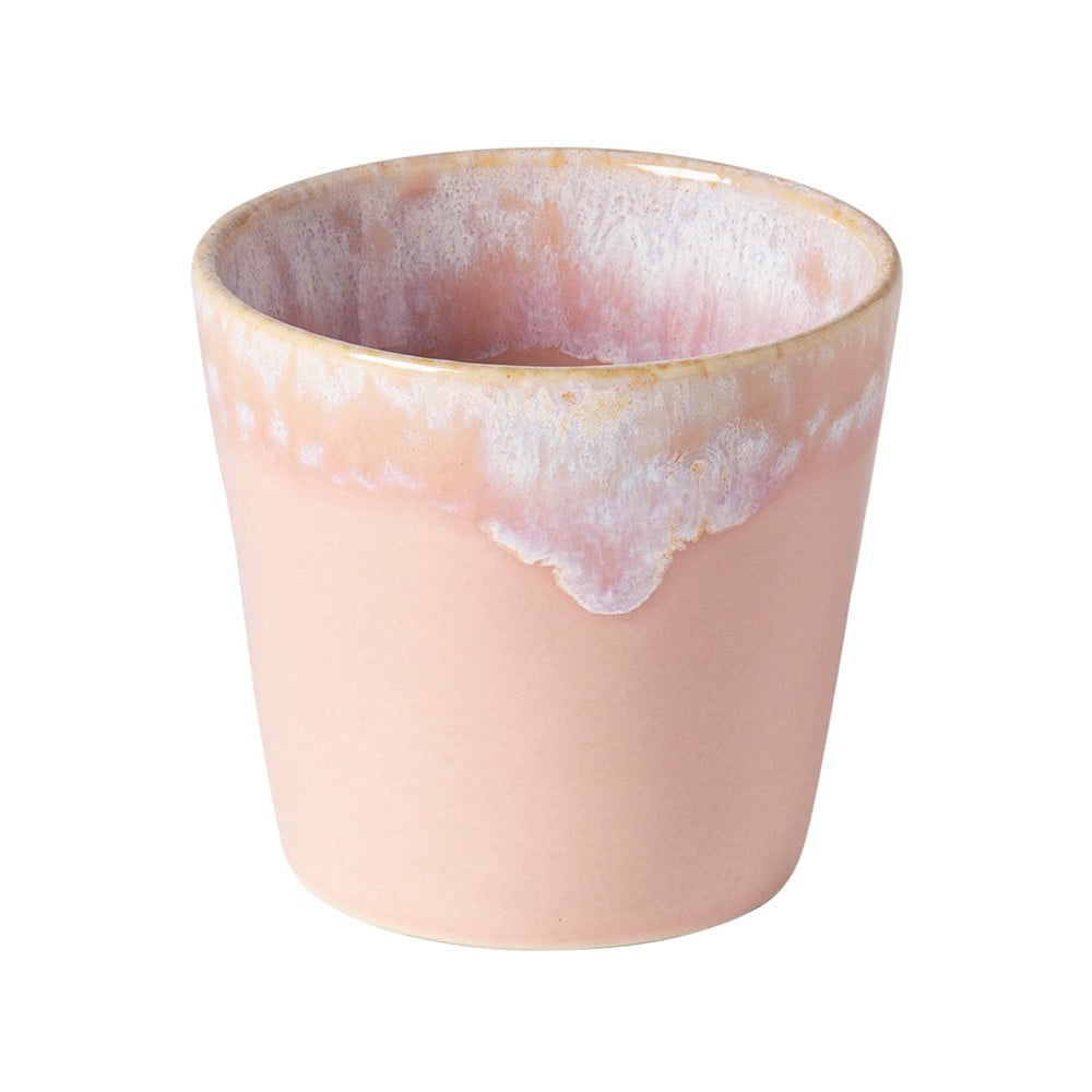 Cană pentru espresso din gresie ceramică Costa Nova, 200 ml, roz – alb bonami.ro