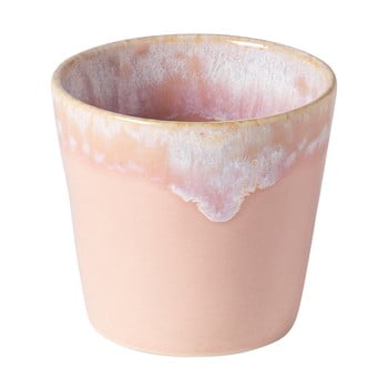 Ceașcă pentru espresso din gresie ceramică Costa Nova, 200 ml, roz - alb poza bonami.ro