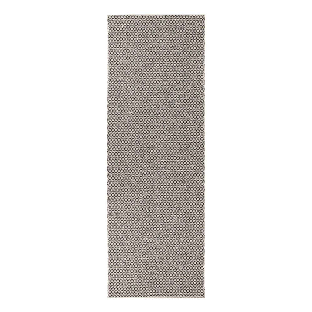 Covor adecvat și pentru exterior Narma Diby, 70 x 300 cm, crem - negru