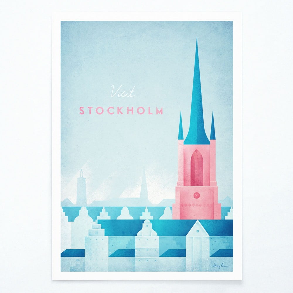Poster Travelposter Stockholm, A3 bonami.ro imagine 2022