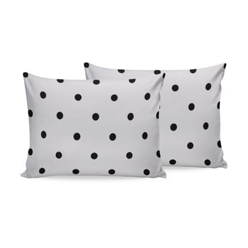 Set 2 fețe de pernă din bumbac beverly hills polo club, 50 x 70 cm, alb - negru