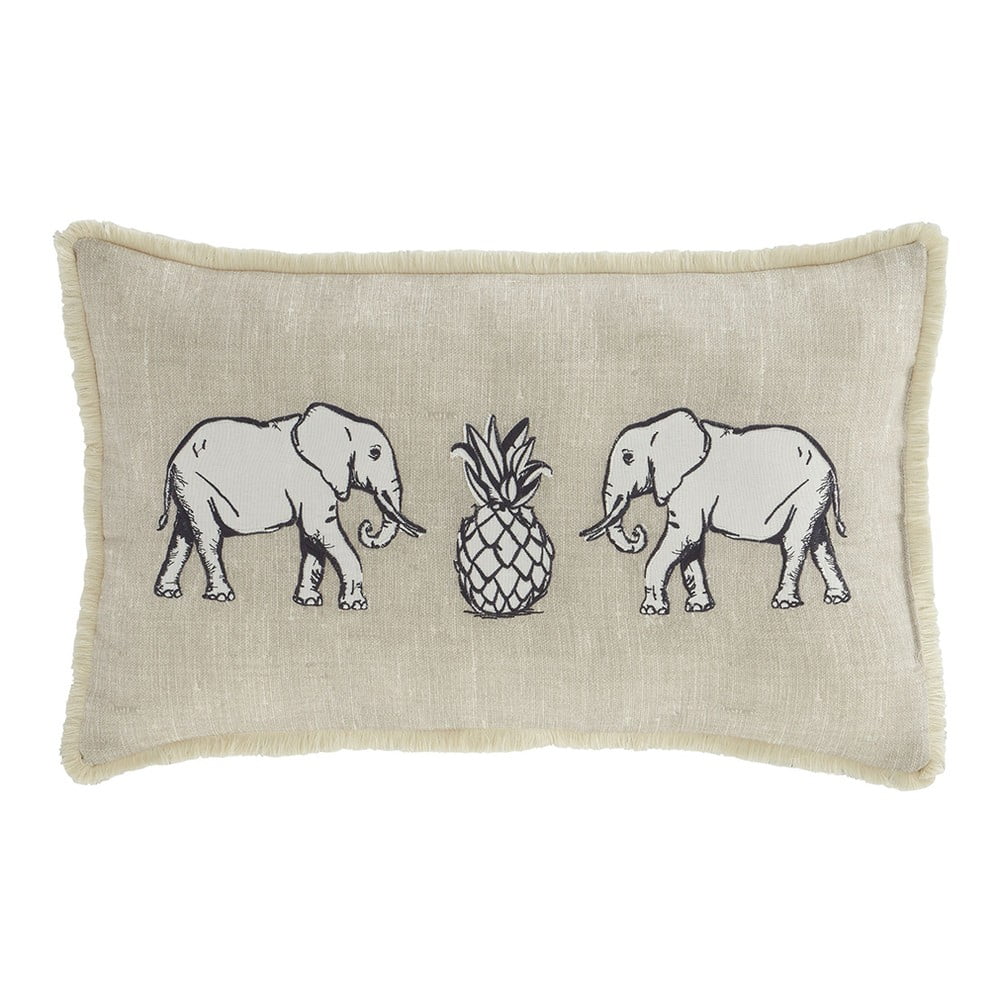 Pernă Pineapple Elephant Tembo, 30 x 50 cm, bej bej pret redus