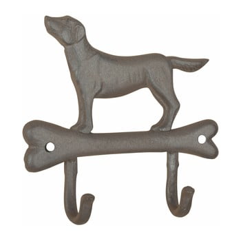 Cuier din fontă cu model câine și os esschert design