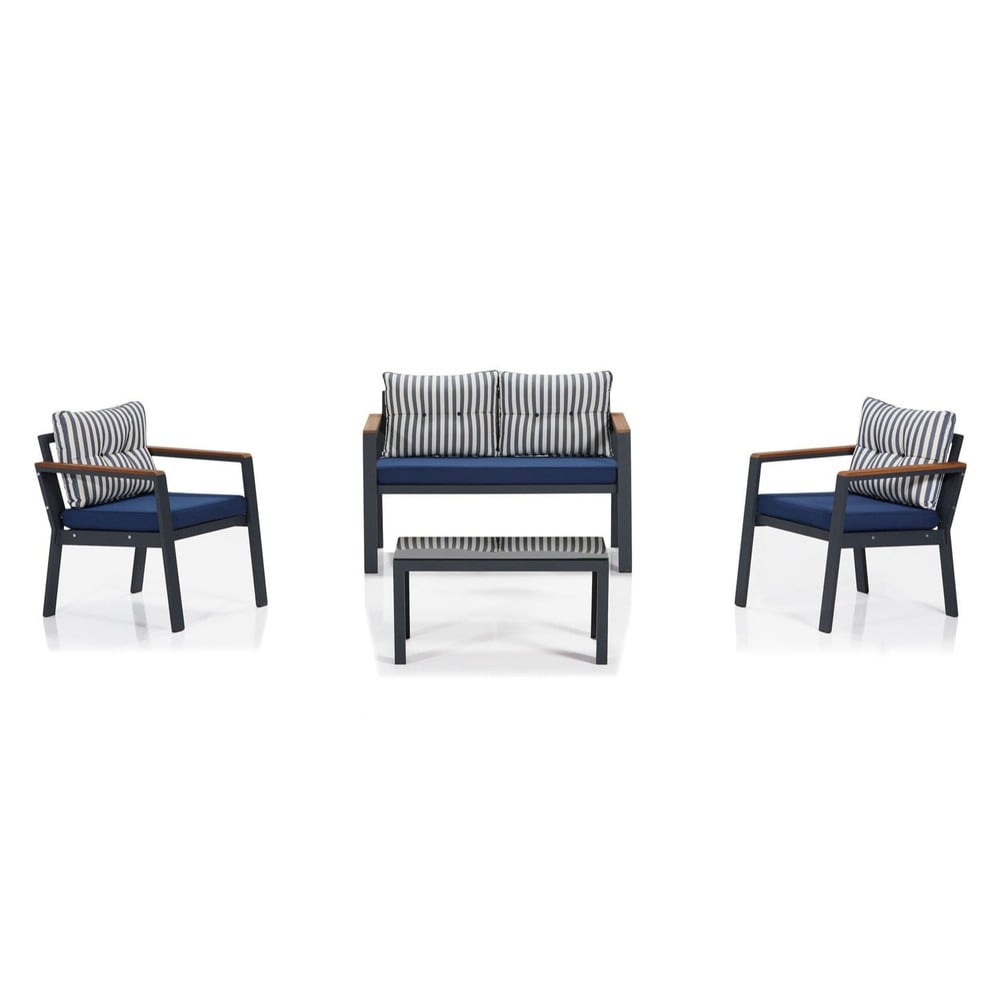 Set mobilier de grădină albastru pentru 4 pers. defne – floriane garden