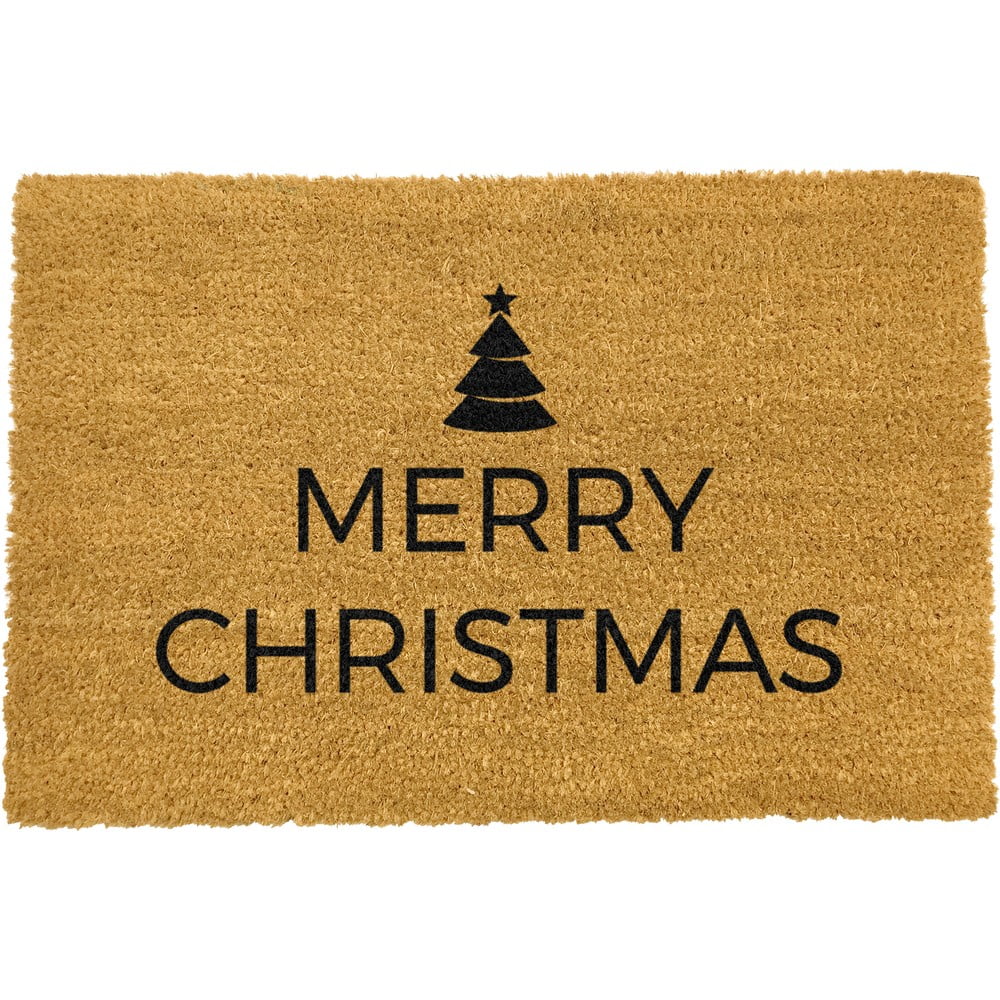 Covoraș intrare din fibre de cocos Artsy Doormats Merry Christmas 40 x 60 cm Artsy Doormats imagine 2022