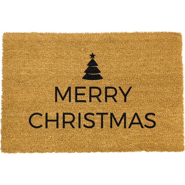 Covoraș intrare din fibre de cocos Artsy Doormats Merry Christmas 40 x 60 cm