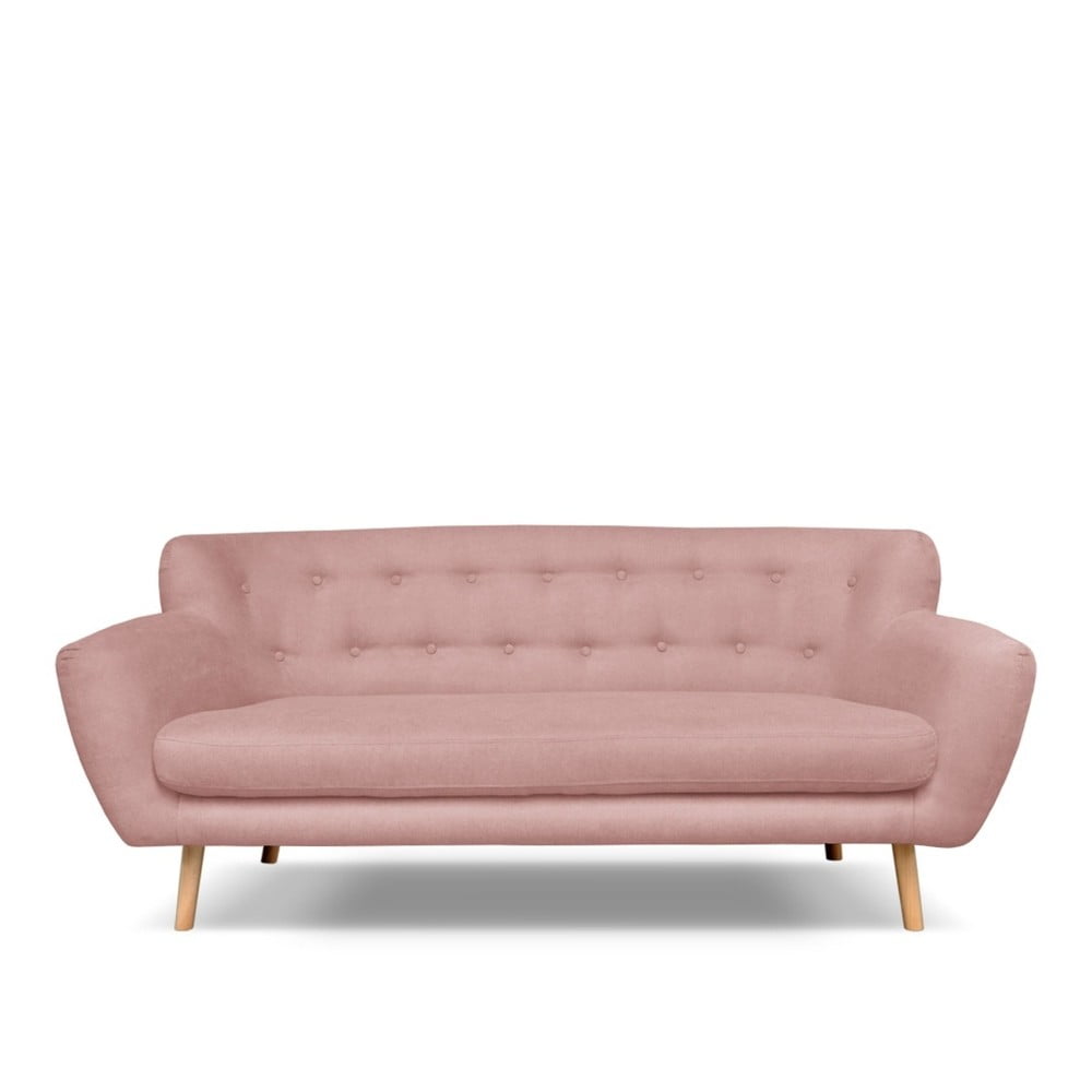 Canapea Cosmopolitan Design London, 192 cm, roz deschis 192