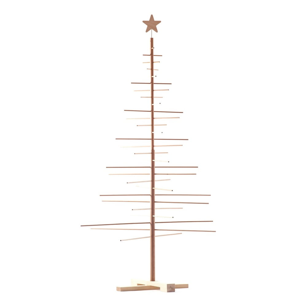Brad din lemn pentru Crăciun Nature Home Xmas Decorative Tree, înălțime 190 cm bonami.ro