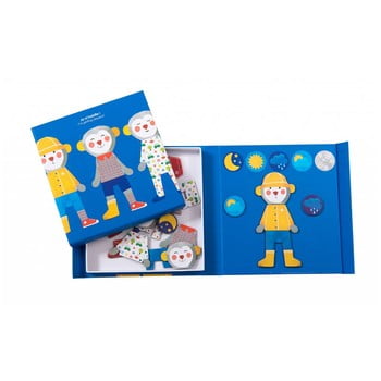Joc magnetic pentru copii moulin roty „Îmbracă-mă”
