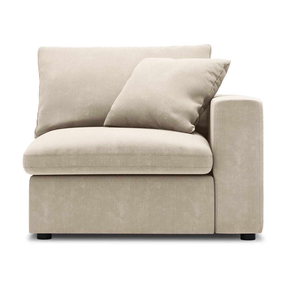 Modul cu tapițerie din catifea pentru canapea colț de dreapta Windsor & Co Sofas Galaxy, bej bonami.ro imagine model 2022