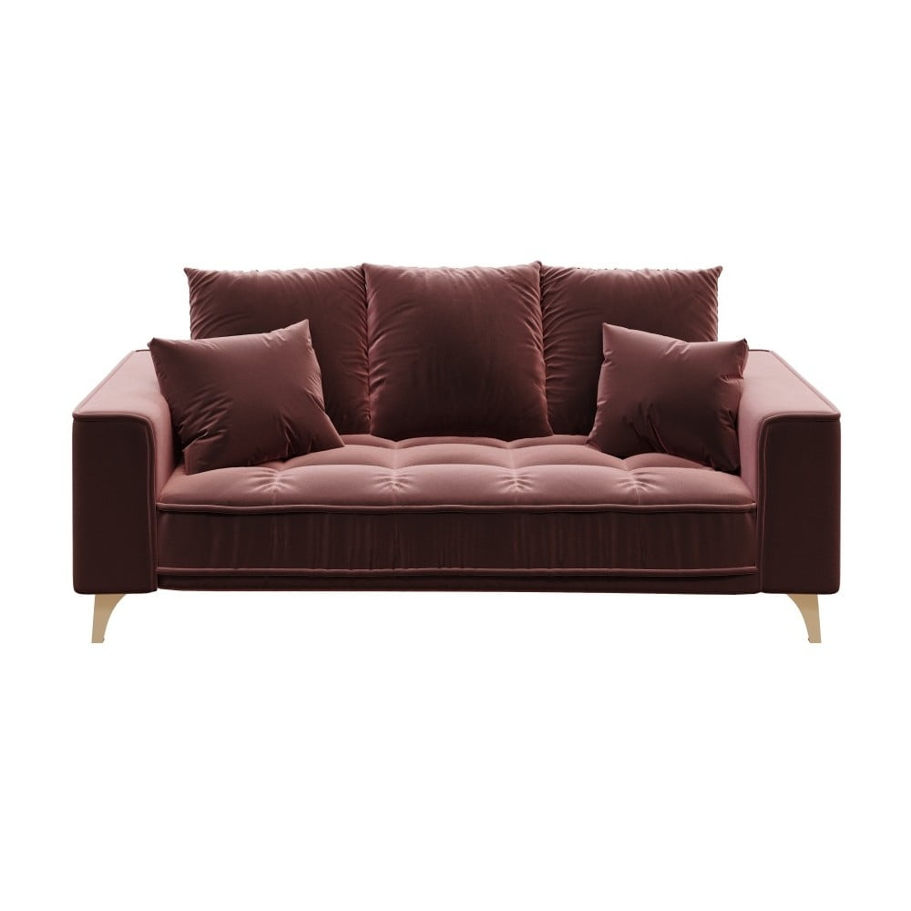 Canapea din catifea devichy Chloe, roz închis bonami.ro imagine model 2022