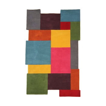 Covor din lână colorat flair rugs collage, 120 x 180 cm