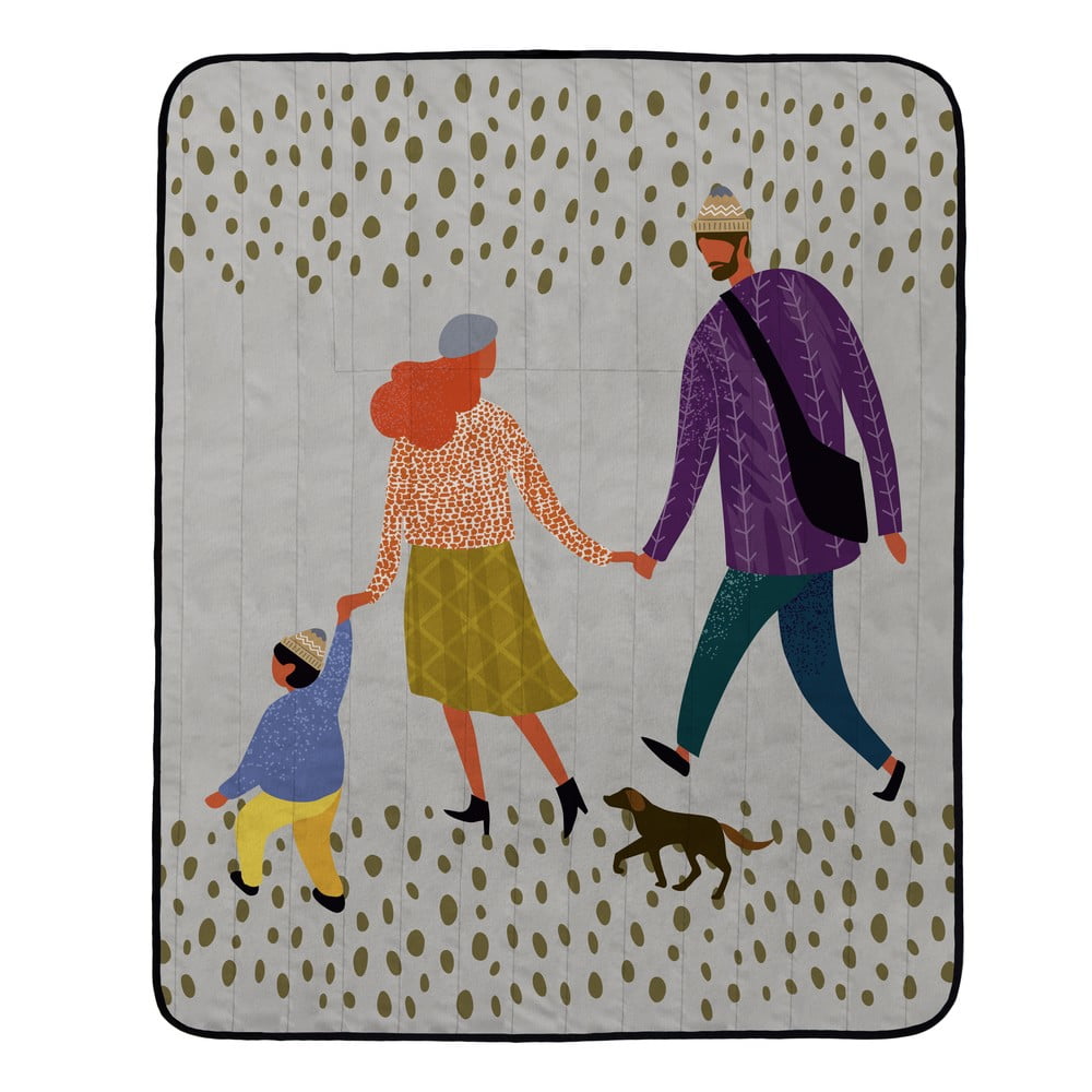 Pătură de picnic butter kings family, 145 x 180 cm