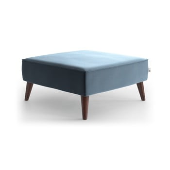 Taburet din catifea my pop design auteuil, albastru deschis