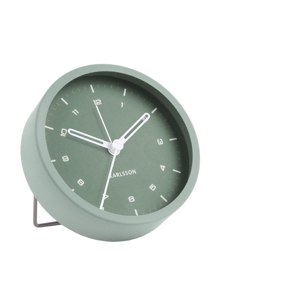Ceas cu alarmă Karlsson Tinge, ø 9 cm, verde bonami.ro