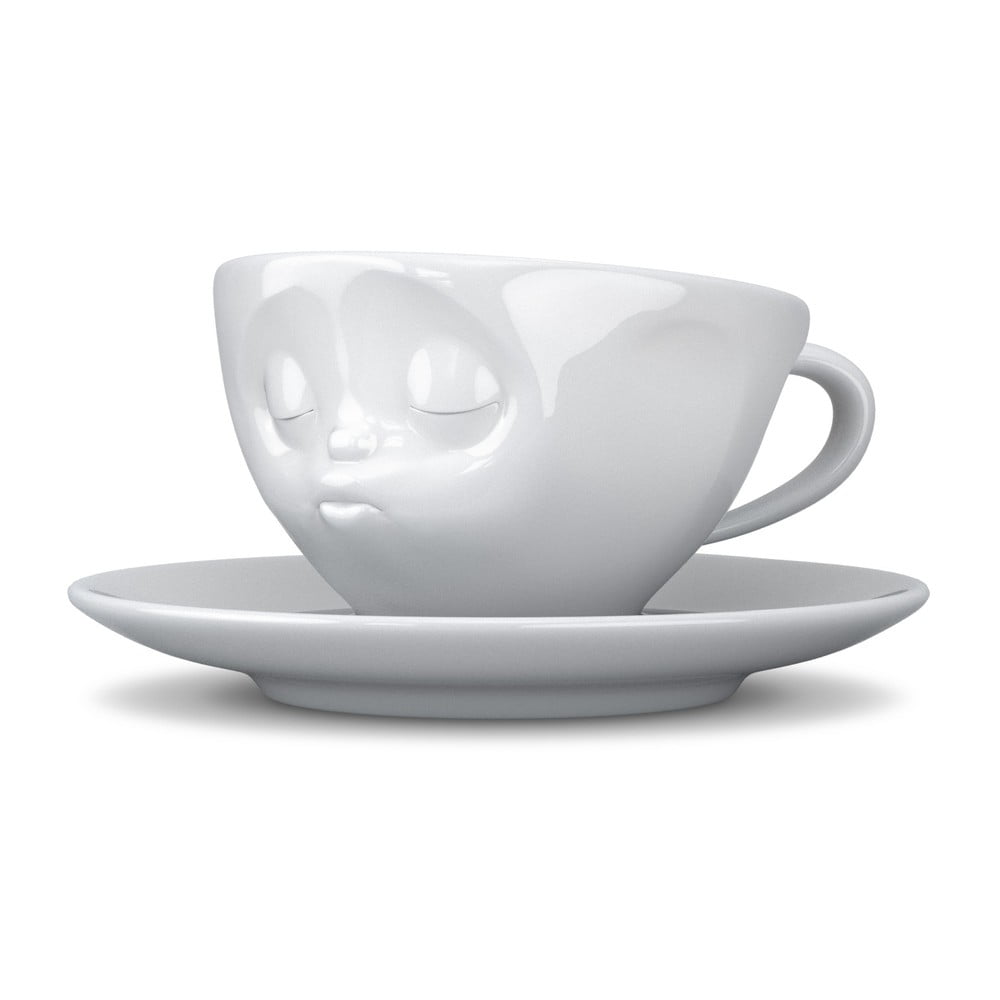 Ceașcă din porțelan pentru cafea 58products Kiss, 200 ml, alb 58products imagine 2022